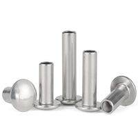 6mm 8mm Acier Inoxydable SS SUS AISI ANSI 304 316 316L A2 A4 70 80 Finition Polonaise Plaine Tête Ronde Rivet Semi Tubulaire DIN6791
