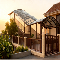 Toldo de Aluminio Manual de Primera Calidad para Tiendas, Protección UV, Techo con Garantía de 10 Años, Protección de Lujo contra la Lluvia para Comercios