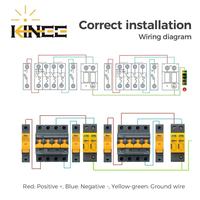 Disjoncteur miniature solaire DC 2P 63A 600V 1000V à haute capacité de coupure 6kA