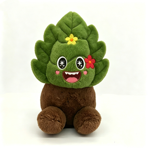 Juguete de peluche de árbol personalizable, Peluche de planta, Peluche con temática de naturaleza, Peluche de árbol verde, Lindo peluche de árbol - Product Image 1