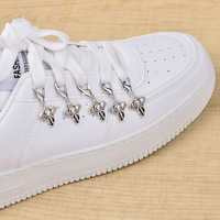 Porte-clés/Charme de chaussure en caoutchouc style rétro américain, motif lune, petite étoile, éléphant, tendance Y2K, pendentif de sac, boucle de chaussure, fabriqué en Chine, unisexe
