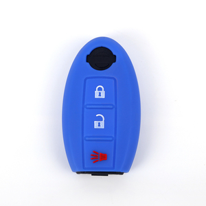 Housse en Silicone Durable avec LOGO personnalisé pour clé de voiture, étui pour clé de voiture intelligente à 3 boutons, pochette et sac d'accessoires - Product Image 2