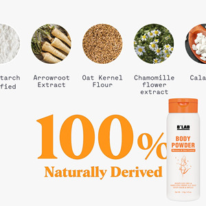 Polvo corporal perfumado absorbente de sudor para el cuidado corporal de etiqueta privada con bomba aplicadora Polvo para polvo sin talco sin aerosol para el cuerpo - Product Image 3