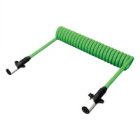قابس مقطورة أمريكي بطول 15 قدمًا بـ 7 سنون مصنوع من الزنك مع كابل RVV/RWV/نابضي 4*14AWG+2*10AWG+1*12AWG