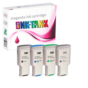 Cartucho de tinta de inyección de tinta 747 Premium, Compatible con HP747, <span class=keywords><strong>HP</strong></span> <span class=keywords><strong>DesignJet</strong></span> <span class=keywords><strong>Z9</strong></span> + impresora - Product Image 1