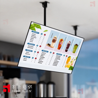 Poster Film LED SIST SIGN Menu, Kotak Lampu Iklan Luar Ruangan Dua Sisi Persegi Panjang, Bingkai Snap, Dapat Disesuaikan