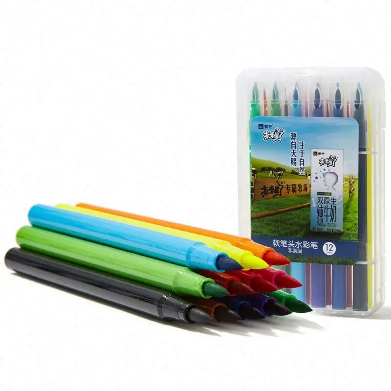 18 видов цветов маркеры для рисования набор для рисования моющиеся фломастер, акварельная ручка на заказ мульти цвет ручки