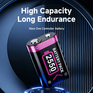 工場価格 新型 ワイヤレスハンドル 充電式バッテリーセル 大容量 2550mAh 2.4v マイクロソフト Xbox One コントローラー用 - Product Image 2