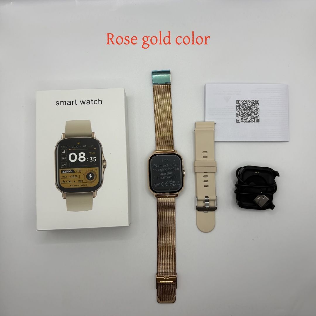 Malla de acero oro rosa + silicona