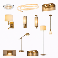Lampe suspendue créative en laiton de luxe pour escalier de villa duplex, avec cristaux longs et rotatifs, idéale pour hôtels de haute qualité
