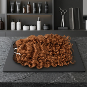Extensions de cheveux indiens Remy, ondulation naturelle, double trame, cheveux humains en vrac, option couleur noir foncé, Tyagi Exports, 100g - Product Image 4
