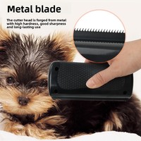 Brosse de toilettage manuelle en PP pour animaux de compagnie, outil de démêlage à dents de scie, pour chiens et chats, élimination des poils, nettoyage, vente en gros d'usine JF