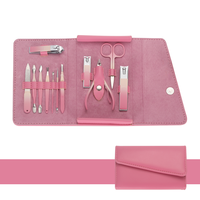 Kit de manucure et pédicure personnel 12 pièces/ensemble, outils pour les ongles, ensemble de manucure avec sac en cuir