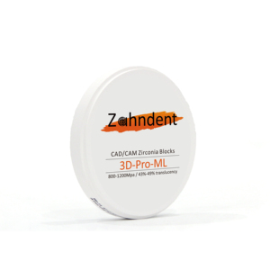 Zahndent 1200MPa forza miglior blocco Zirconia laboratorio dentale 3d Pro disco in ceramica Zirconia multistrato - Product Image 3