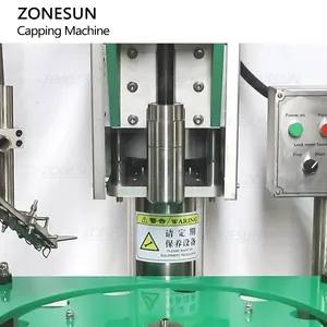 ZONESUN ZS-XG440L automatique soda soda boissons boisson bière verre bouteille anneau tirer couronne bouchons sertissage capsulage Machine