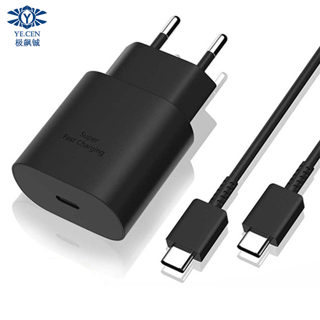 PD 25W Super Fast Charger USB C Power Adapter for Samsung Galaxy Note 20 S23 S24 S25 W26 A80 Type C US EU Travel Wall Charger