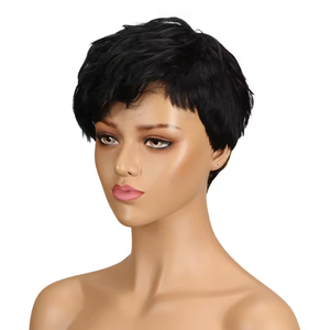 Perruque <span class=keywords><strong>cheveux</strong></span> naturels <span class=keywords><strong>ondulés</strong></span> Perruques de <span class=keywords><strong>cheveux</strong></span> humains bon marché <span class=keywords><strong>pour</strong></span> <span class=keywords><strong>femme</strong></span> noire Perruque brésilienne <span class=keywords><strong>courte</strong></span> <span class=keywords><strong>coupe</strong></span> Pixie <span class=keywords><strong>Cheveux</strong></span> humains - Product Image 2