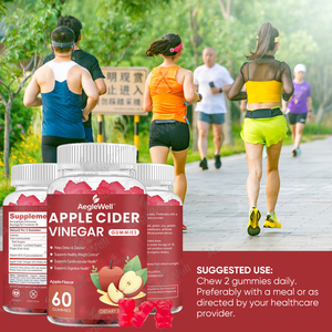 Aeglewell acv תפוחים חומץ gummies תמיכה טבעית לירידה במשקל מתקדם, ניקוי, עיכול ועוד בריאות מעיים - Product Image 6