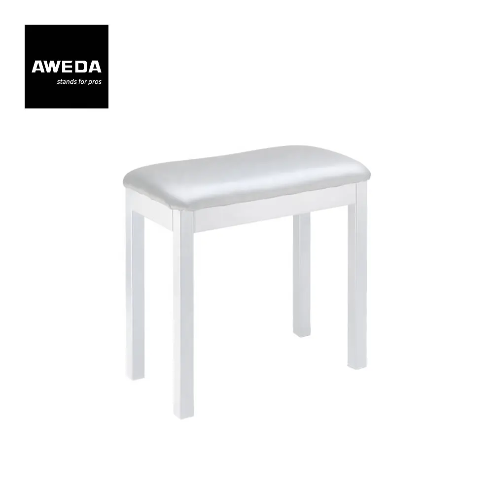 طاولة بيانو خشبية غير لامعة من AWEDA مع سطح من الفينيل الأبيض
