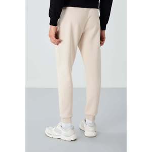 Pantalones Deportivos de Hombre Cesar Beige con Bolsillos en Felpa Cepillada - 84929 - Beige - Product Image 5