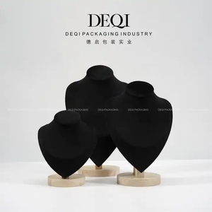 कस्टम लक्जरी गर्दन बस्ट शरीर प्रदर्शन बुटीक फैशन आधा सिर पुतला हार जूट गहने सेट आभूषण के लिए धारक खड़े हो जाओ - Product Image 6