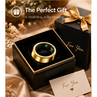 Bague connectée intelligente AI étanche avec suivi d'activité, fréquence cardiaque, sommeil, oxygène sanguin, compteur de pas et contrôle gestuel