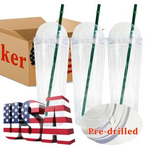 Vasos de Plástico de 24 oz con Pedrería, Preperforados, para Helado, con Tapa de Cúpula Flotante con Purpurina y Base - Product Image 2