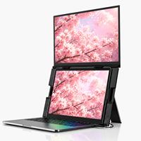 Extensor de Pantalla para Portátil con Clip, 15.6 Pulgadas, IPS FHD, Rotación de 180 Grados, Compatible con Portátiles de 13 a 17.3 Pulgadas, Suministro al por Mayor de Fábrica OEM