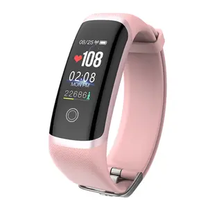 Pulsera inteligente resistente al agua, monitor de ritmo cardíaco, temperatura corporal, podómetro, rastreador de Fitness, reloj deportivo de salud, 2021