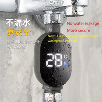 Indicateur de température de l'eau universel pour douches, régulateur de température de douche, indicateur de température de robinet LED visuel