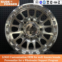 Jantes Beadlock en alliage d'aluminium poli forgé sur mesure GUDE, 16-24 pouces, jantes tout-terrain pour Jeep Wrangler, pour Bronco, pour Tacoma, neuves