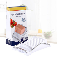 CXT123 Großhandel Mittagessen Fleisch Schinkens ch neider Küchen werkzeug Ei Bananen schneider 304 Edelstahl Schneid drahts ch neider