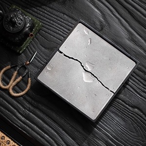 Jian Shui <b>Tea</b> Washer Square Ash Wood Vintage Wabi Sabi Style <b>Tea</b> Dregs Container Kung Fu <b>Tea</b> <b>Set</b> Accessory - Product Image 2