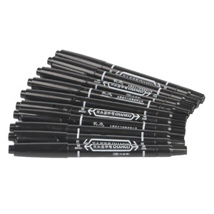 Changli Double-Ended <b>Marker</b> <b>Pen</b> Black Permanent Ink For Paper Writing And Drawing - Product Image 1