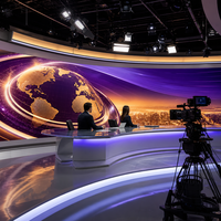 Écran LED de location P1.25 à pas fin, 4K UHD, haute fréquence de rafraîchissement 3840Hz, boîtier en aluminium moulé sous pression pour studio TV et diffusion