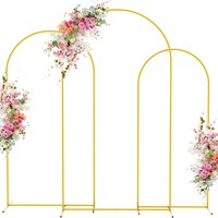 Accessoires pour mariage et fête d'anniversaire, arche en fer en forme de lune, design en spirale, décoration de fond de scène, support à fleurs, arche à ballons