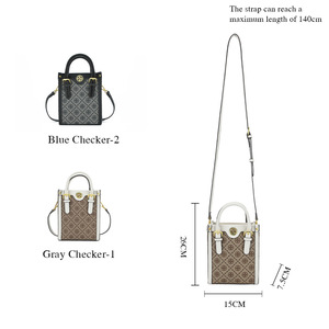 Baellerry Mini Crossbody Bag Vertical <b>Square</b> 7 Inch Multi Functional Women's Tote Bag With Zipper Closure - Product Image 4