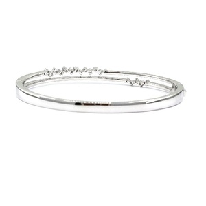Bijoux fins, design classique de luxe, meilleure qualité, bracelet tennis en or blanc 18 carats avec diamants naturels, cadeau de mariage ou de fiançailles pour femme - Product Image 2