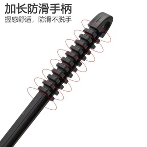 Wholesale Three-in-One Long-Handled Outdoor Barbecue Grill Cleaning Brush Plastic Metal Material for Picnics <b>BBQ</b> Tools - Product Image 6