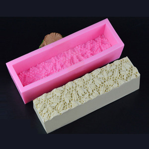 Moule à savon en silicone 3D de qualité alimentaire, motif fleur, 25,5*6*6,5 cm, extra épais, amovible, écologique, pour micro-ondes, outils à gâteau - Product Image 6