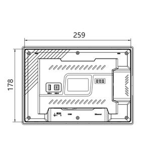 <span class=keywords><strong>WECON</strong></span> PI3102ie 10.1" HMI แบบต้านทานสำหรับอุตสาหกรรมราคาประหยัด 1024*600 128MB RAM แฟลช RS485 พอร์ตเชื่อมต่อแบบอนุกรม หน้าจอสัมผัส - Product Image 6