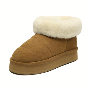 <span class=keywords><strong>Bottes</strong></span> de neige pour femmes et filles en cuir véritable unisexe, en véritable laine de mouton, chaussures d'<span class=keywords><strong>hiver</strong></span> chaudes pour femmes, <span class=keywords><strong>bottes</strong></span> de neige personnalisées - Product Image 3