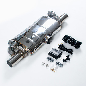 Hình bầu dục 2.5inch 63mm Tự động xả t Muffler đôi van khí nén van cutout với điều khiển từ xa cho hiệu suất âm thanh đua - Product Image 5