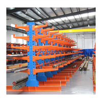 Système de rayonnage cantilever standard UE en acier robuste, capacité de charge 2000 kg, résistant à la corrosion, avec cadre de stockage à barres longues