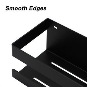 Ripiano <span class=keywords><strong>doccia</strong></span> di alta qualità autoadesivo nero opaco in <span class=keywords><strong>acciaio</strong></span> <span class=keywords><strong>inox</strong></span> 304 <span class=keywords><strong>doccia</strong></span> Caddy <span class=keywords><strong>porta</strong></span> <span class=keywords><strong>Shampoo</strong></span> bagno - Product Image 4