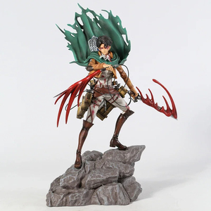 35CM <span class=keywords><strong>Shingeki</strong></span> No <span class=keywords><strong>Kyojin</strong></span> ataque Rivaille Ackerman PVC Anime figura colección juguete muñeca - Product Image 3
