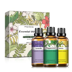 Pure essence extract lavender lemon difuser Aromatherapy Plant Therapy Essential Oils Gift Set Private Label 10ml rosemary oil