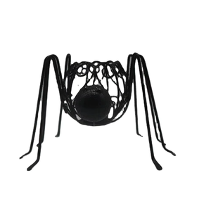 Portavelas de hierro personalizado con diseño de araña y animales, adorno artesanal de Metal impreso con serigrafía para decoración de vacaciones de Halloween - Product Image 1