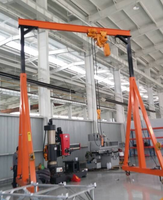 Grue à portique mobile portable de 2 tonnes, 3 tonnes, 5 tonnes, prix, hauteur réglable à la main