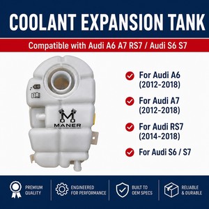 Tanque de expansión de refrigerante MANER 4G0121403G para Audi A6 C7 A6L C7 A7 2012-2018, depósito de desbordamiento del radiador - Product Image 4